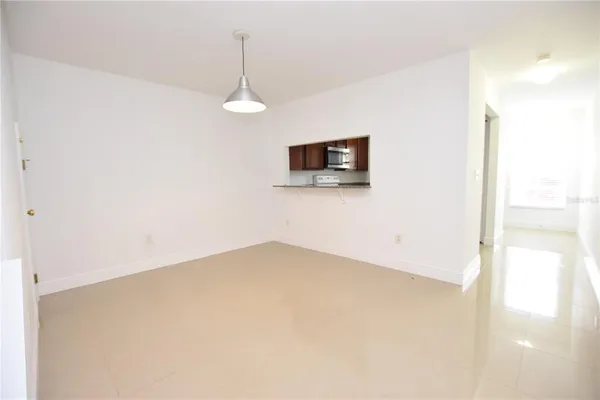 a view of a livingroom with a flat screen tv