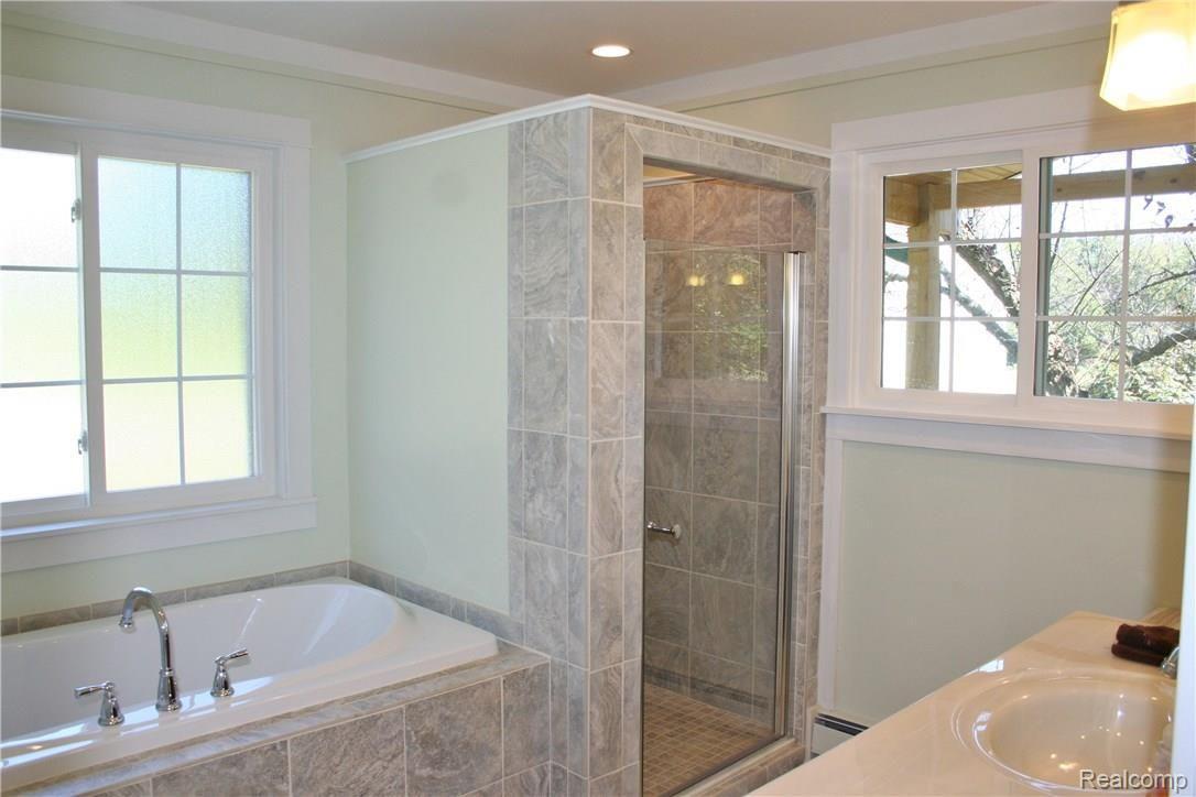 5600 7 Mile Road South Lyon, MI 48178 - Photo 35 of 51 Separate tub and shower!
