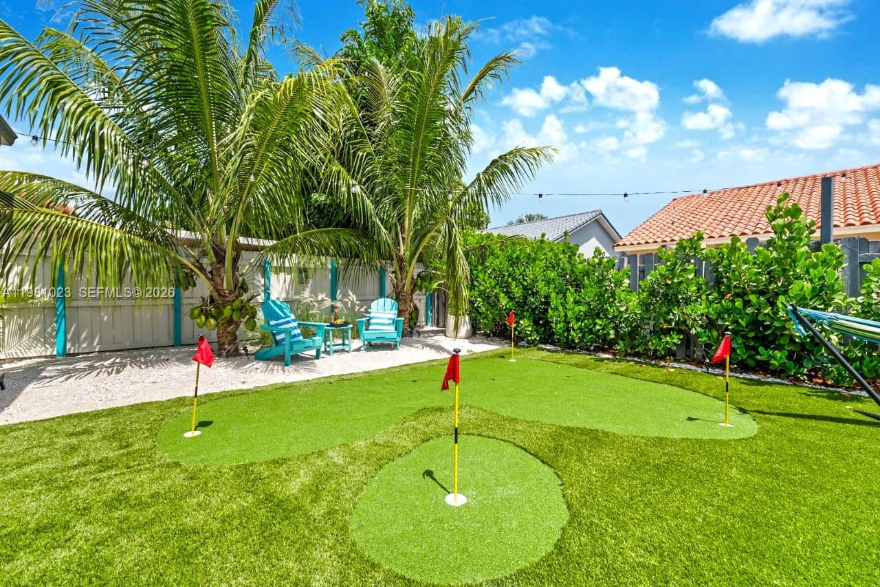 14481 Southwest 161 Street Miami, FL 33177 - Photo 7 of 24 a garden with trees in front of it