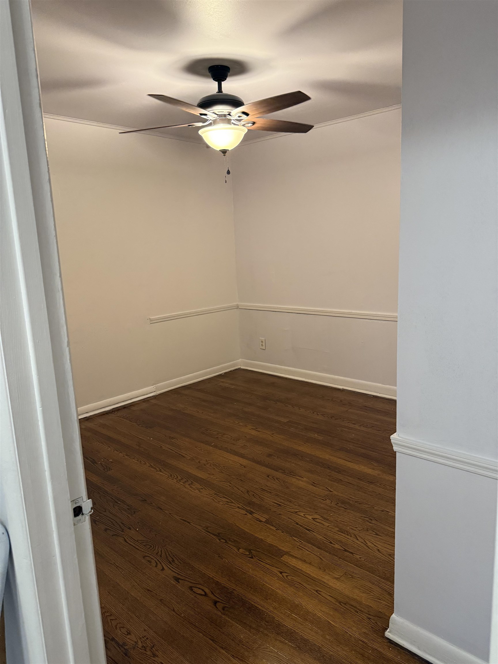 4089 Tessland Road Memphis, TN 38128 - Photo 14 of 34 Empty room featuring ceiling fan and dark wood-type flooring