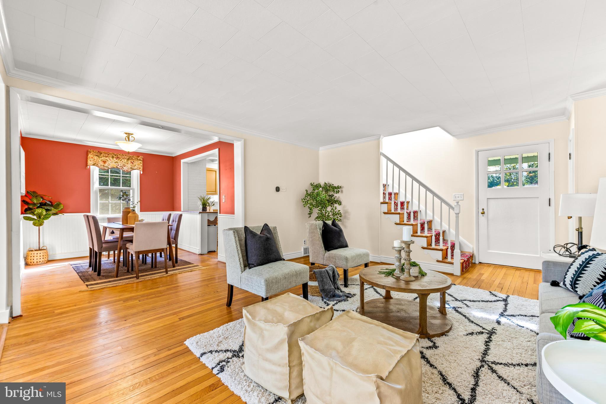 2926 Placid Avenue Baltimore, MD 21234 - Photo 8 of 37 a living room with furniture and a wooden floor