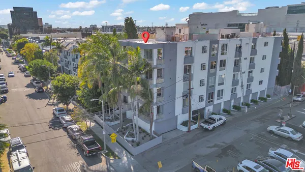 a view of a kitchen cabinets