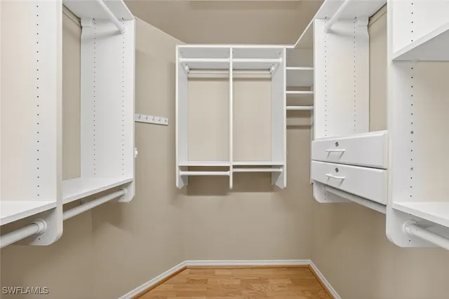 a view of a room with an empty space