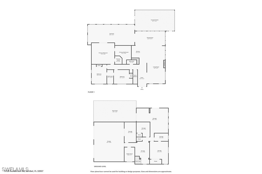 6120 Henderson Road Sanibel, FL 33957 - Photo 50 of 50 a picture of floor plan