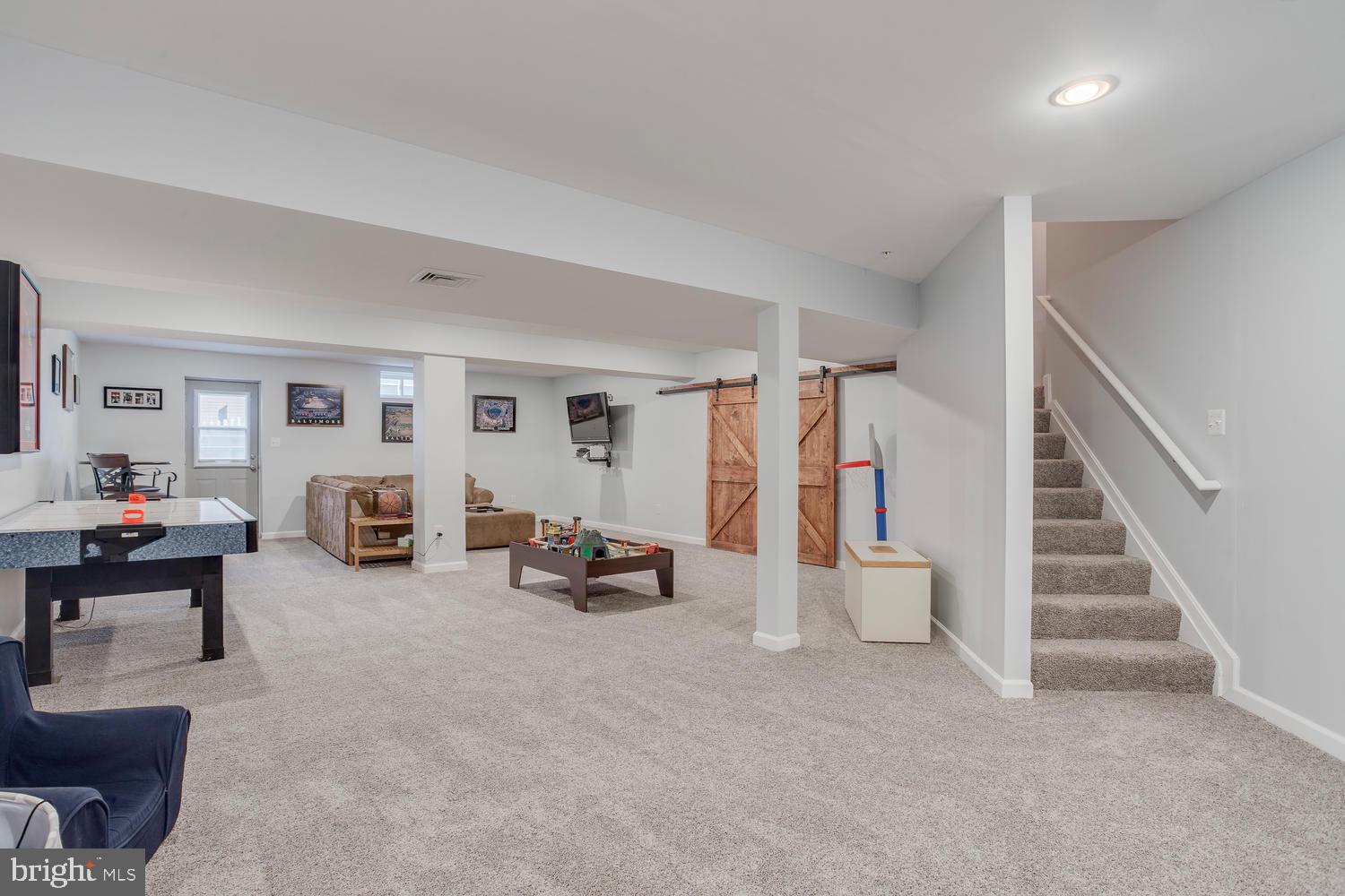 705 Bischoff Road Baltimore, MD 21220 - Photo 22 of 45 Finished basement with walkout & full bath