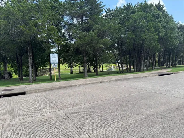 a view of a park with tree s