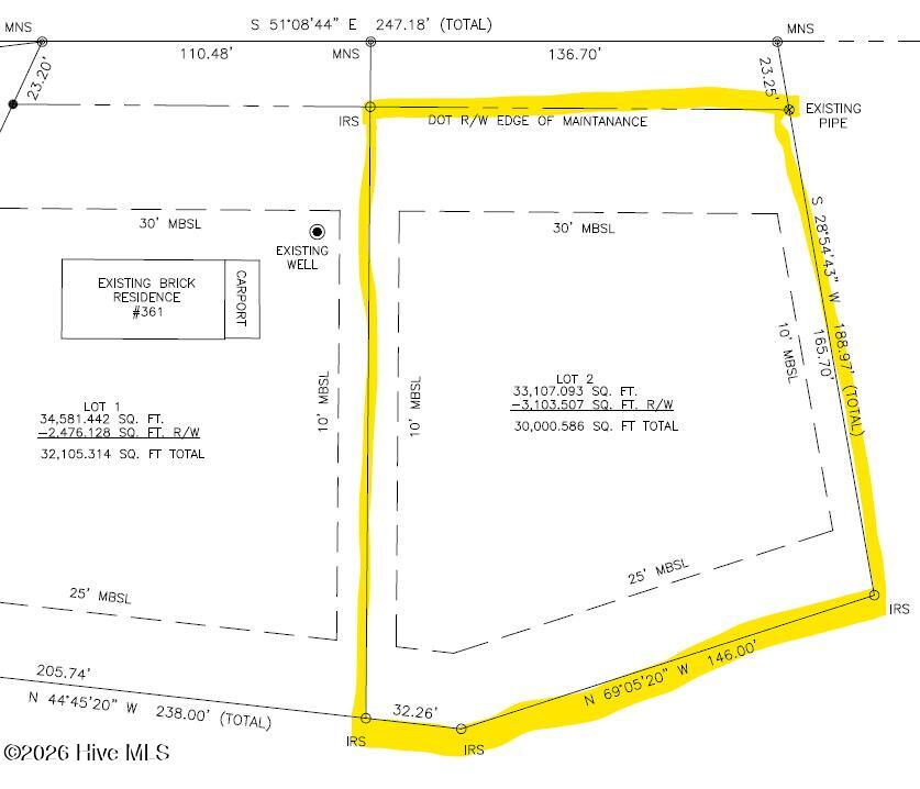 0 Timothy Road Newton Grove, NC 28366 - Photo 4 of 4 Preliminary Plat - Lot 2 Timothy Road