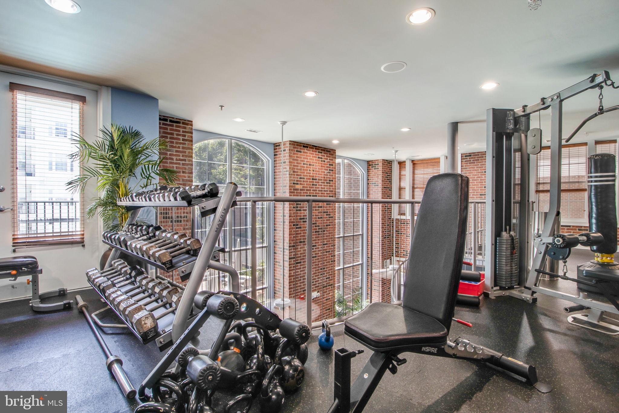 3 Arch Place, Unit 130 Gaithersburg, MD 20878 - Photo 39 of 45 a view of a room with gym equipment