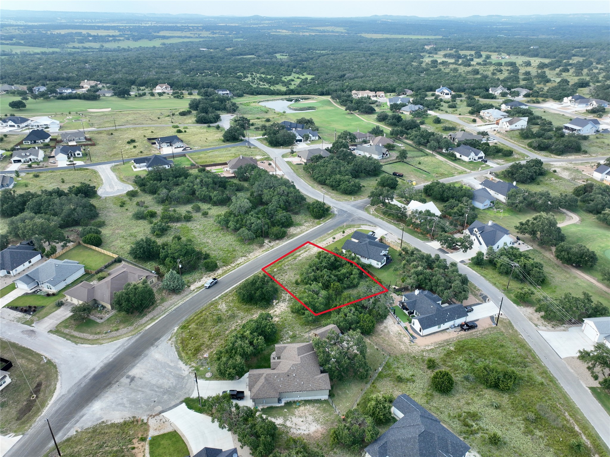710 John Price Blanco, TX 78606 - Photo 18 of 25 an aerial view of residential houses with outdoor space and trees