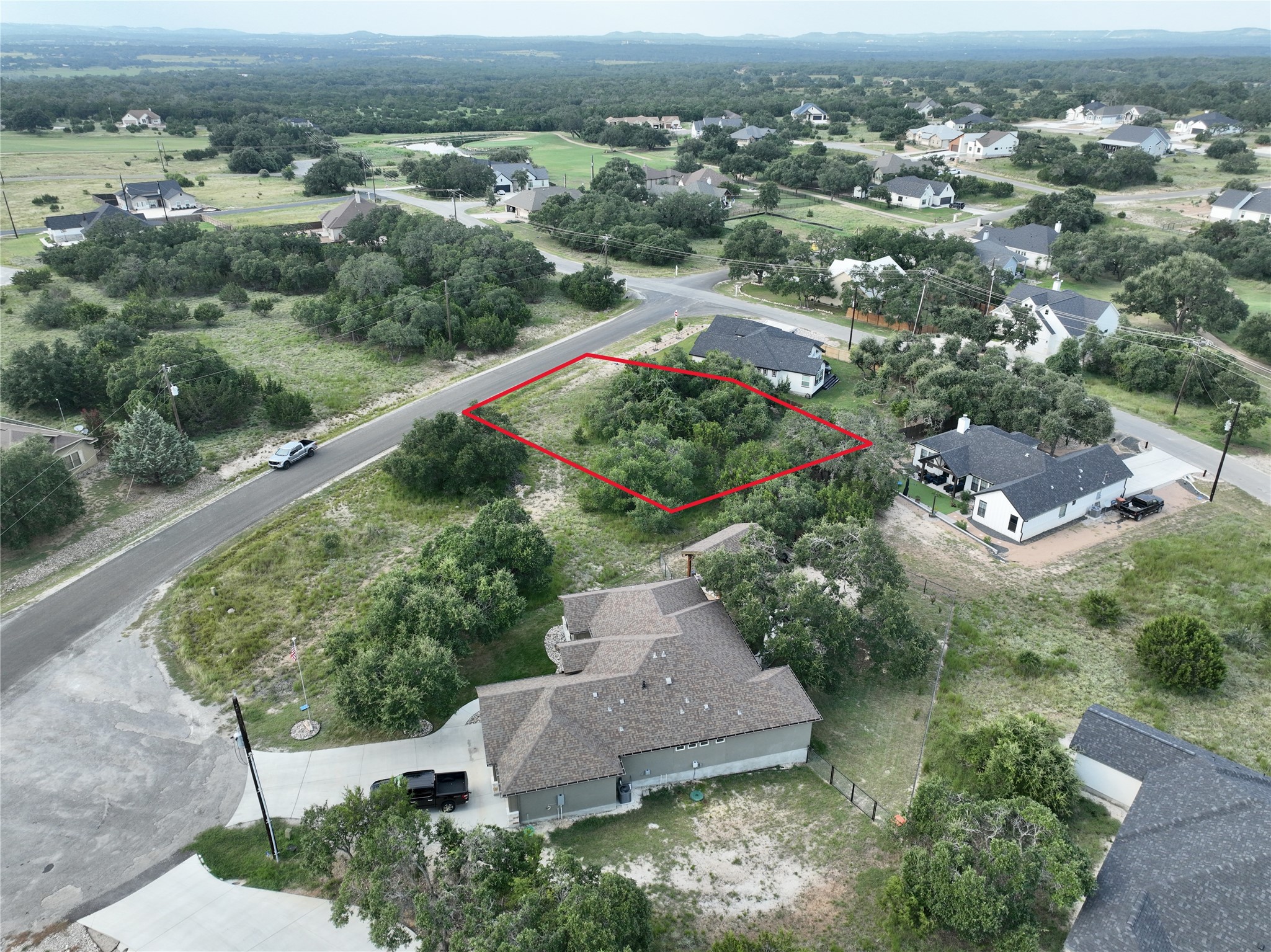 710 John Price Blanco, TX 78606 - Photo 7 of 25 an aerial view of residential houses with outdoor space and trees