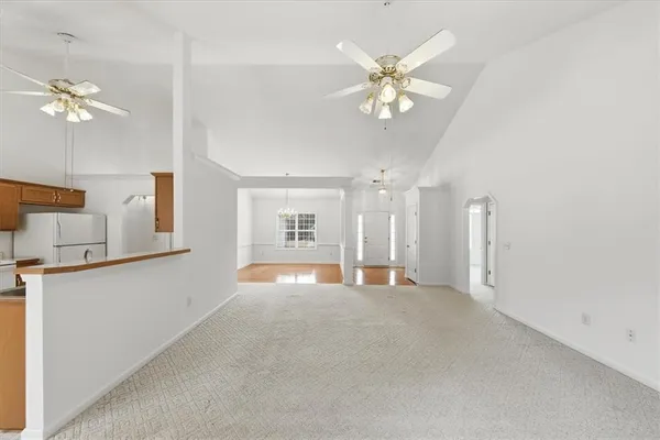 a view interior of a house with windows