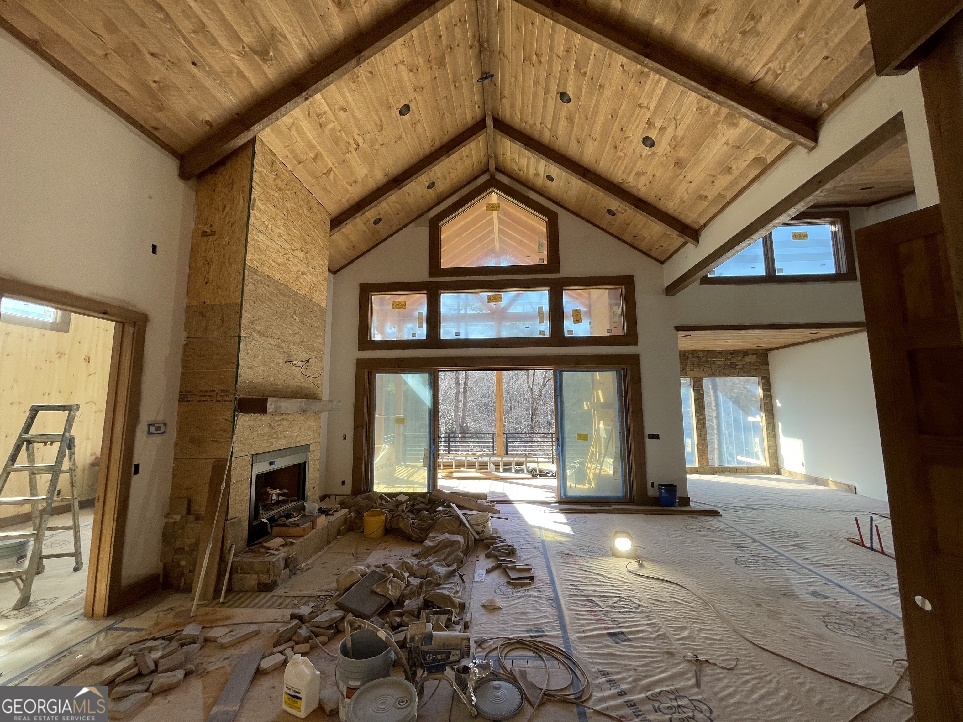19 River Chase Way Mineral Bluff, GA 30559 - Photo 4 of 53 a view of an entryway with a floor to ceiling window