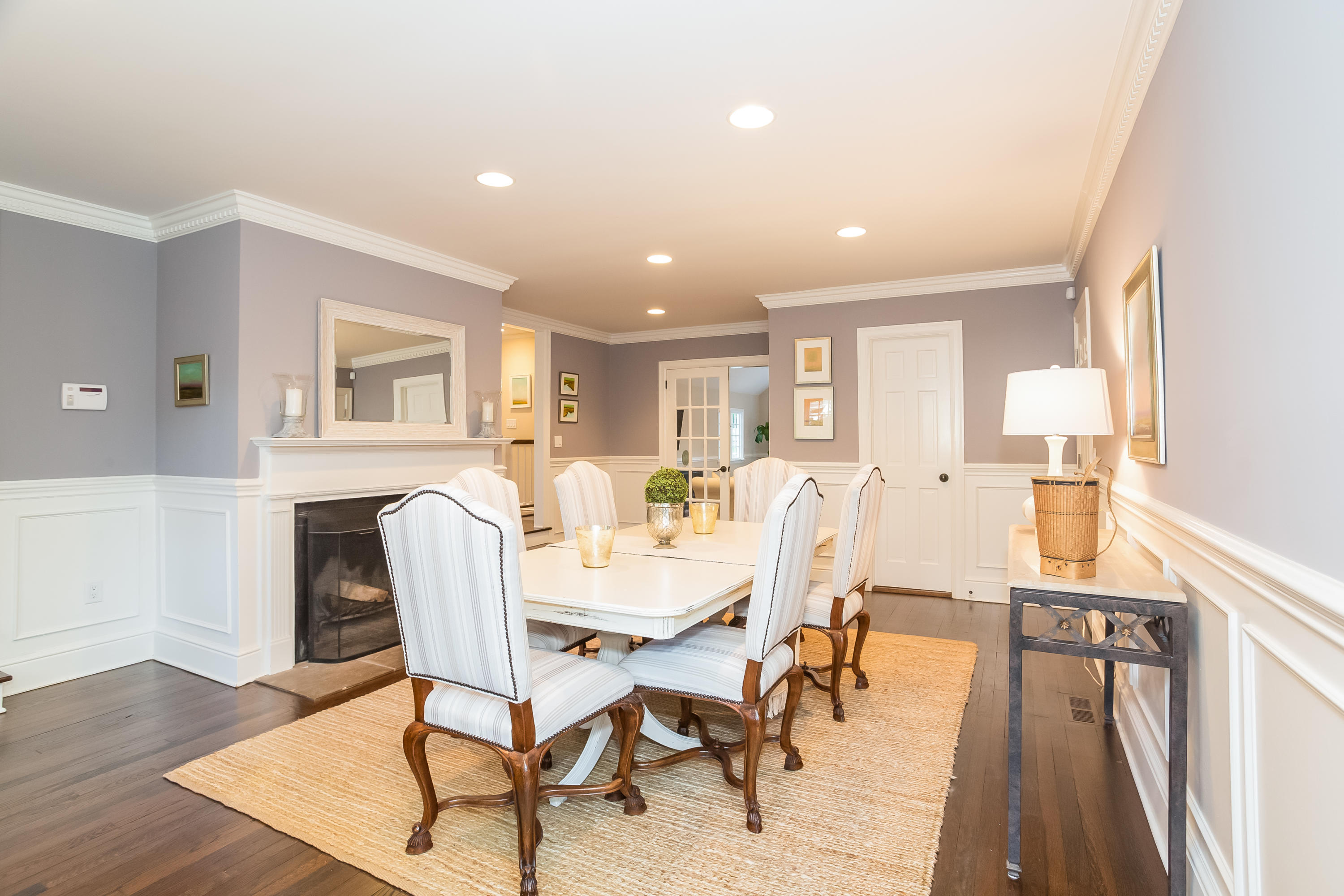 23 Rocaton Road Darien, CT 06820 - Photo 14 of 36 a view of a dining room with furniture and wooden floor