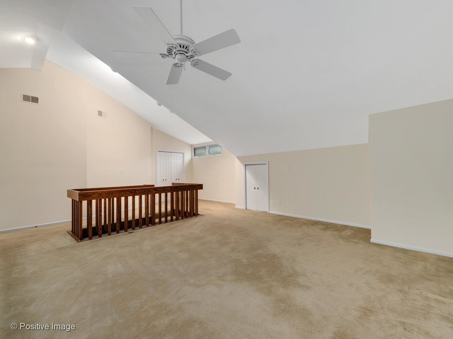 1228 Indian Trail Road Hinsdale, IL 60521 - Photo 21 of 27 an empty room with windows and ceiling fan