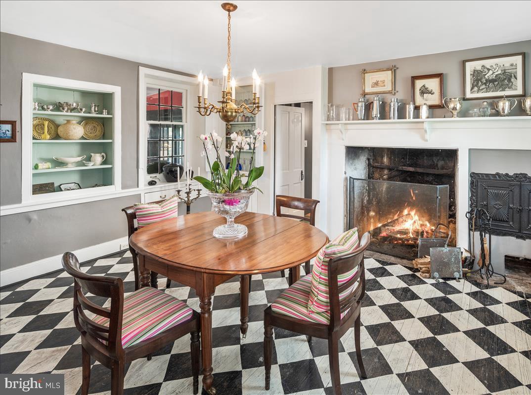 2753 Rushland Road Jamison, PA 18929 - Photo 19 of 60 a view of a dining room with furniture and a chandelier