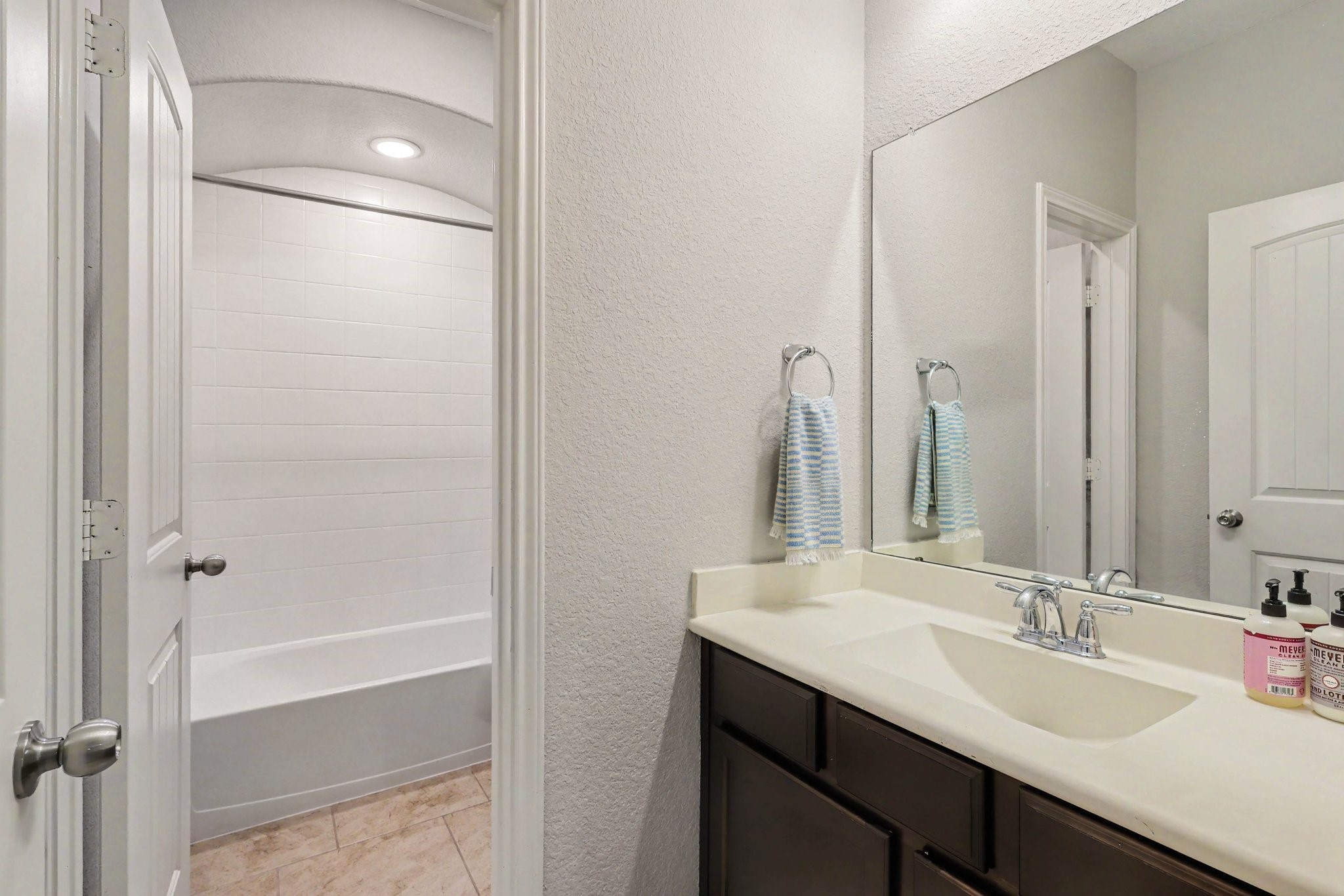 22222 Forbes Field Trail Spring, TX 77389 - Photo 21 of 23 The secondary bathroom with a shower/tub combination