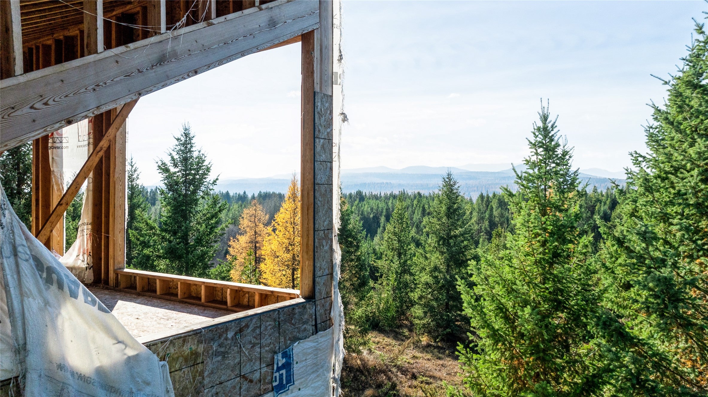 226 Lupfer Road Olney, MT 59927 - Photo 12 of 16 View of the guest home framing with views to the south