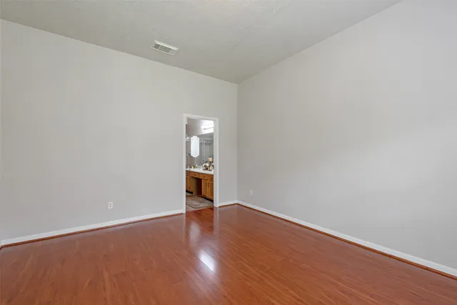 wooden floor and windows in a room