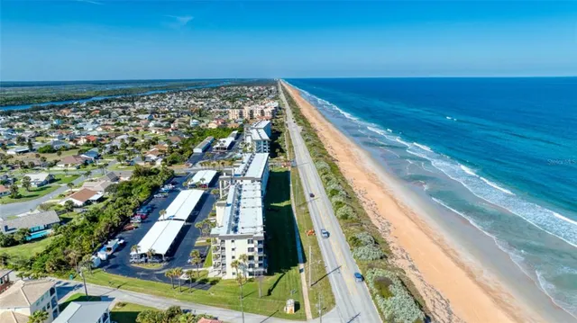 a view of ocean from a balcony