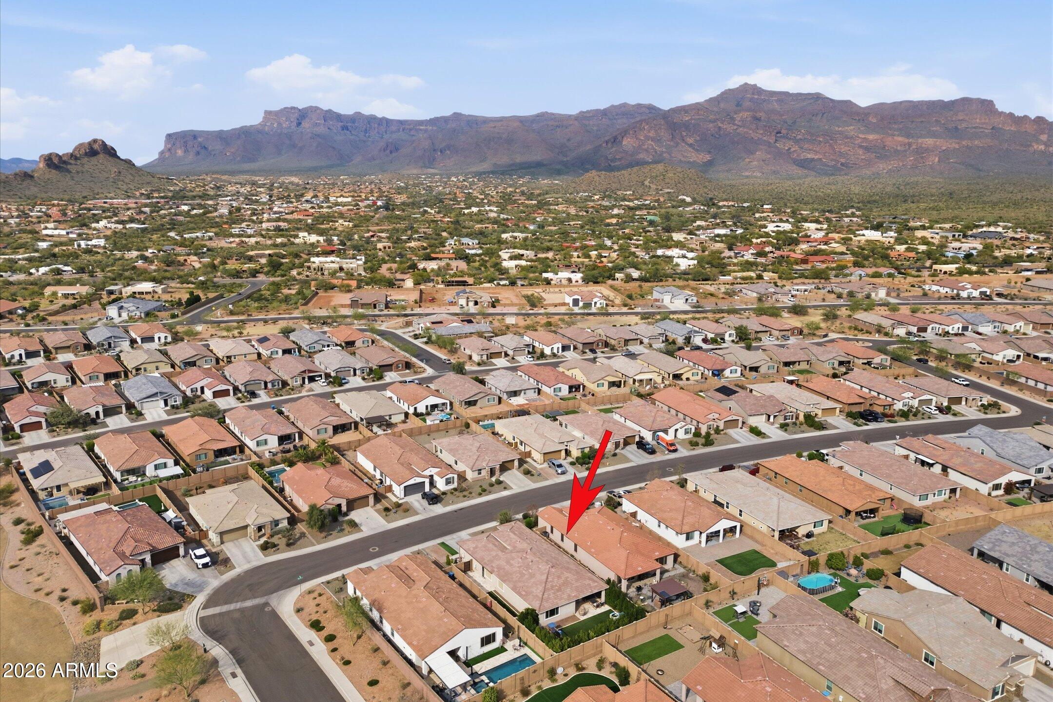 12289 East Ballentine Road Gold Canyon, AZ 85118 - Photo 10 of 54 Aerial view
