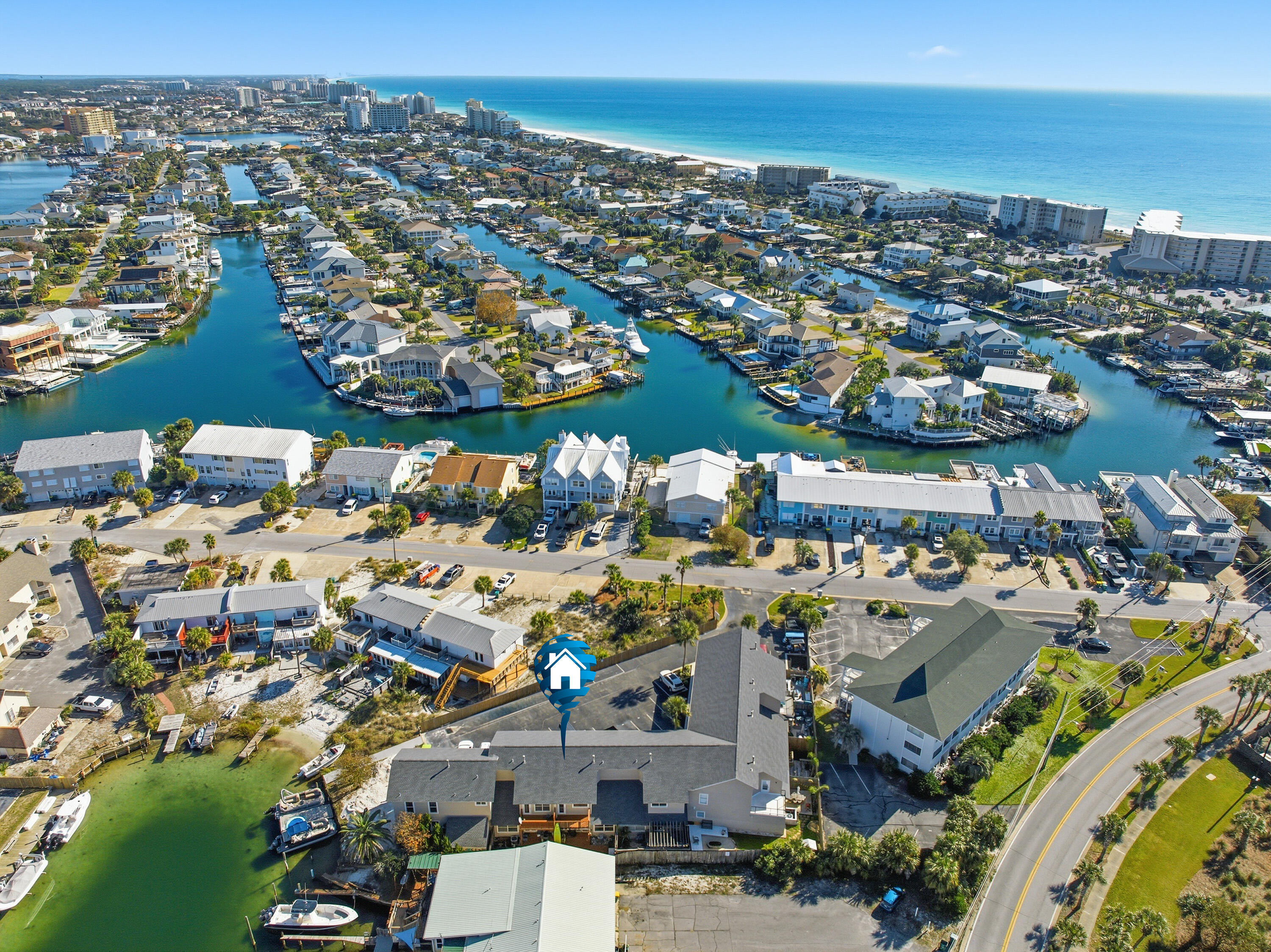 130 Durango Road, Unit 107 Destin, FL 32541 - Photo 3 of 44 an aerial view of a city