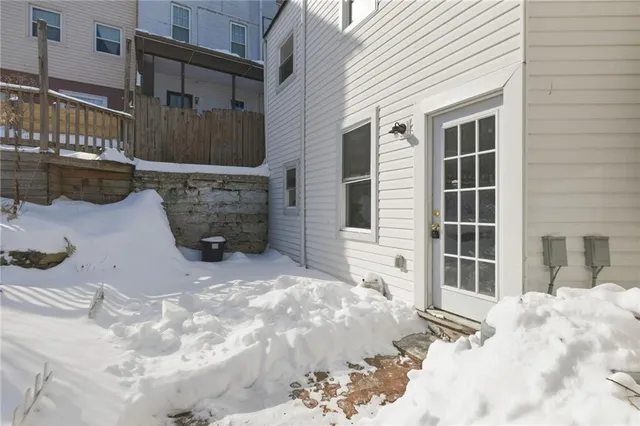 a view of terrace with seating space