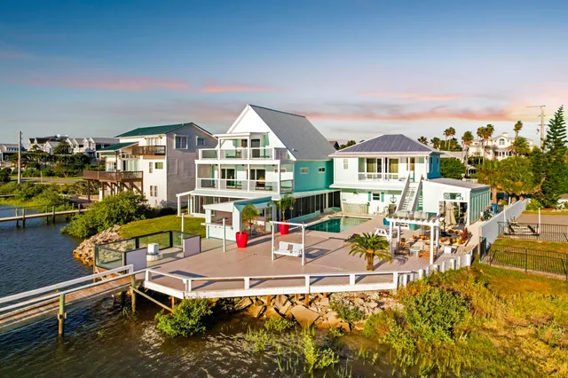 a view of an ocean and beach