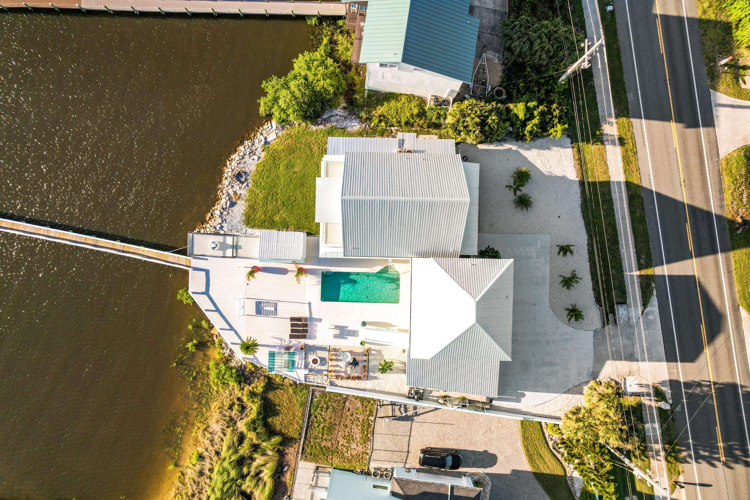7337 A1A South St. Augustine, FL 32080 - Photo 21 of 100 Drone / aerial view of a pool