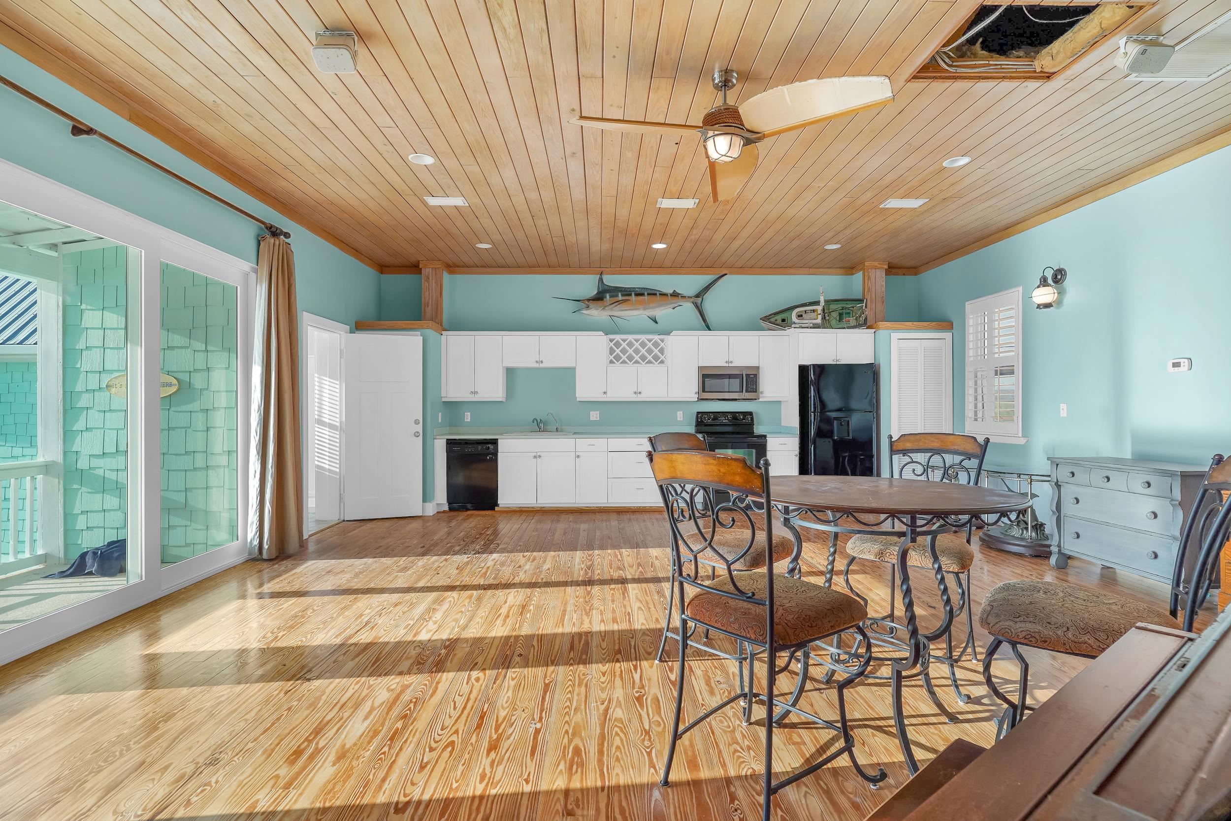 7337 A1A South St. Augustine, FL 32080 - Photo 28 of 100 Light wood-type flooring, crown molding, wooden ceiling. Lots of natural light