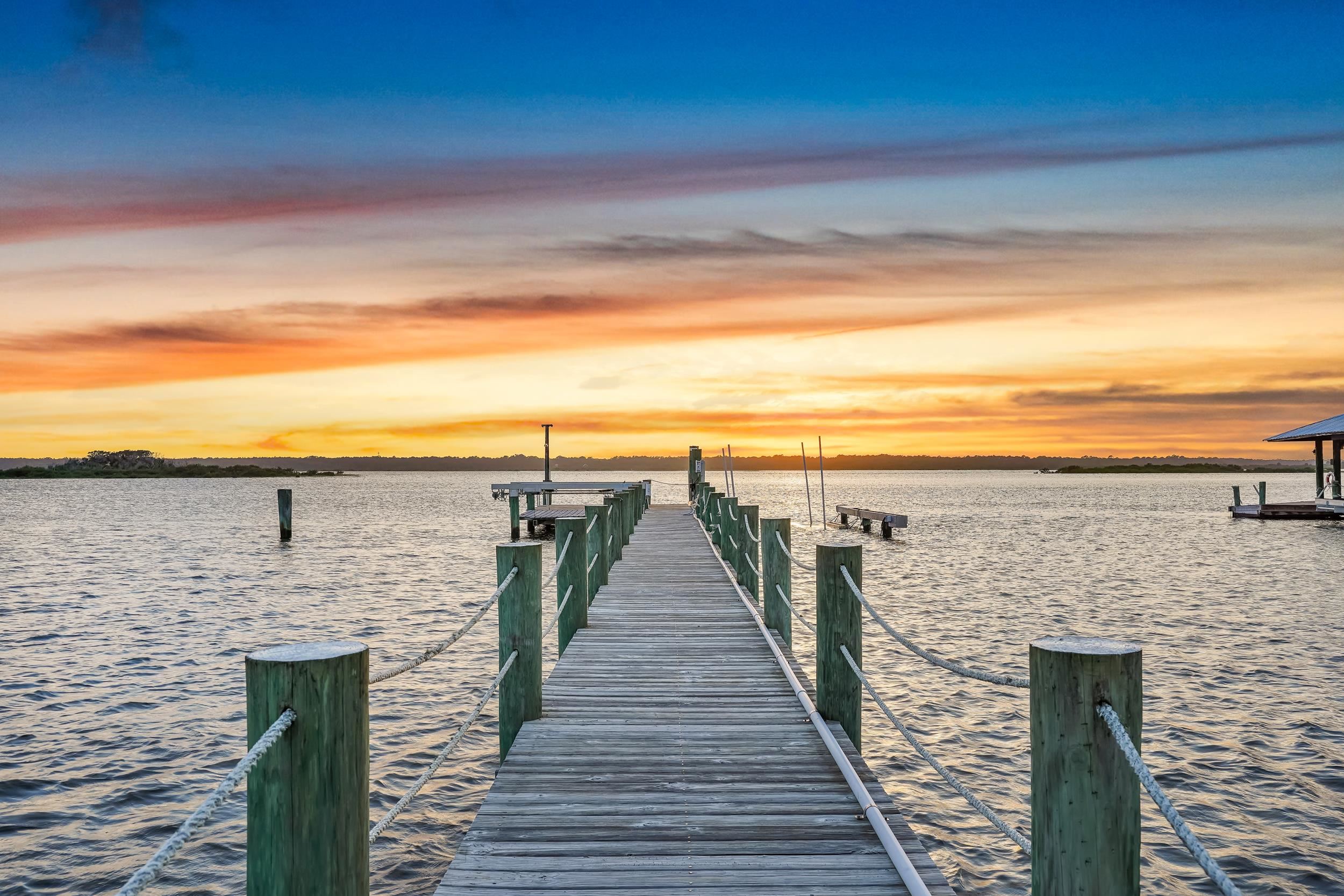7337 A1A South St. Augustine, FL 32080 - Photo 33 of 100 Dock with a water view