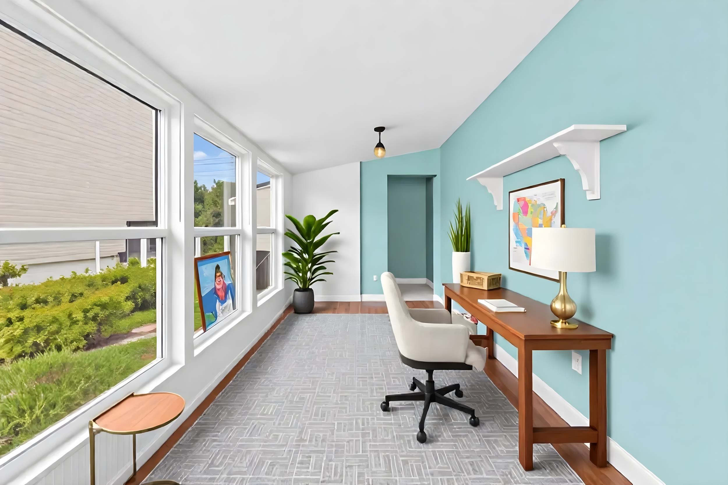 7337 A1A South St. Augustine, FL 32080 - Photo 34 of 100 Office with lofted ceiling and light wood-style flooring