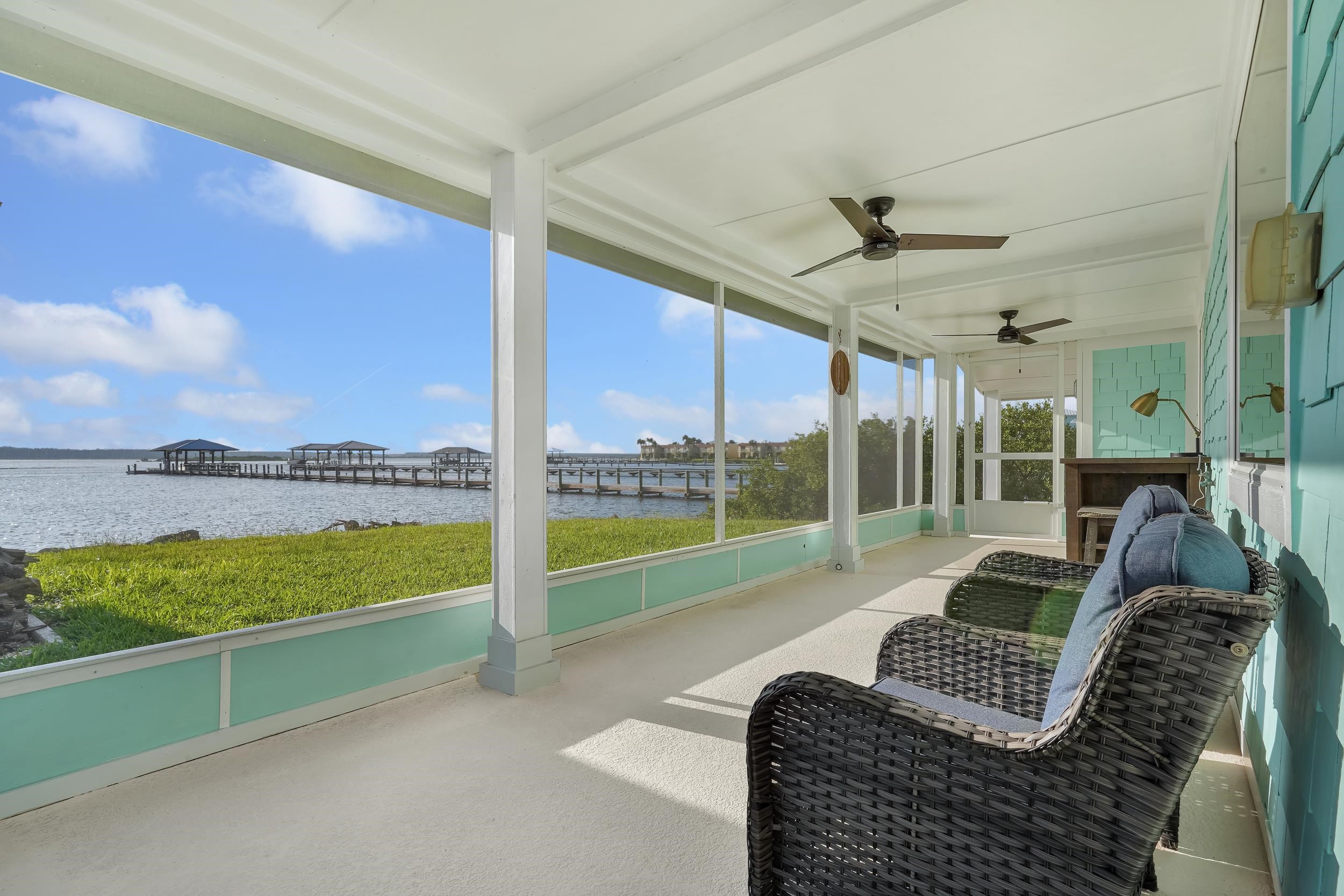 7337 A1A South St. Augustine, FL 32080 - Photo 36 of 100 View of the Intracoastal from the covered back porch. Sunset views!