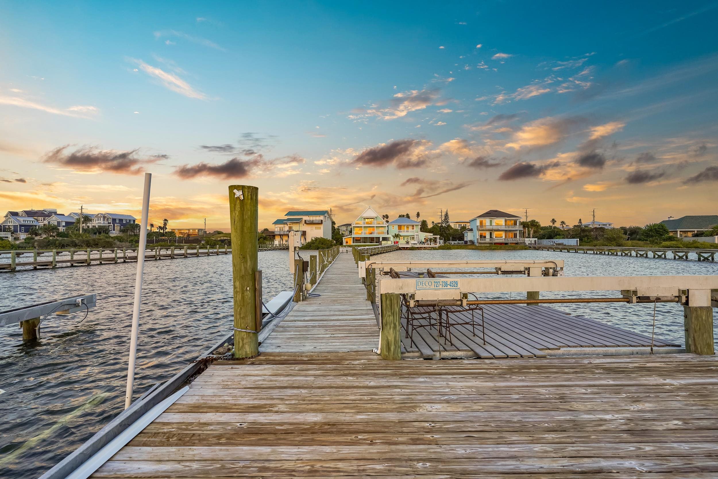 7337 A1A South St. Augustine, FL 32080 - Photo 44 of 100 Dock area with a water view