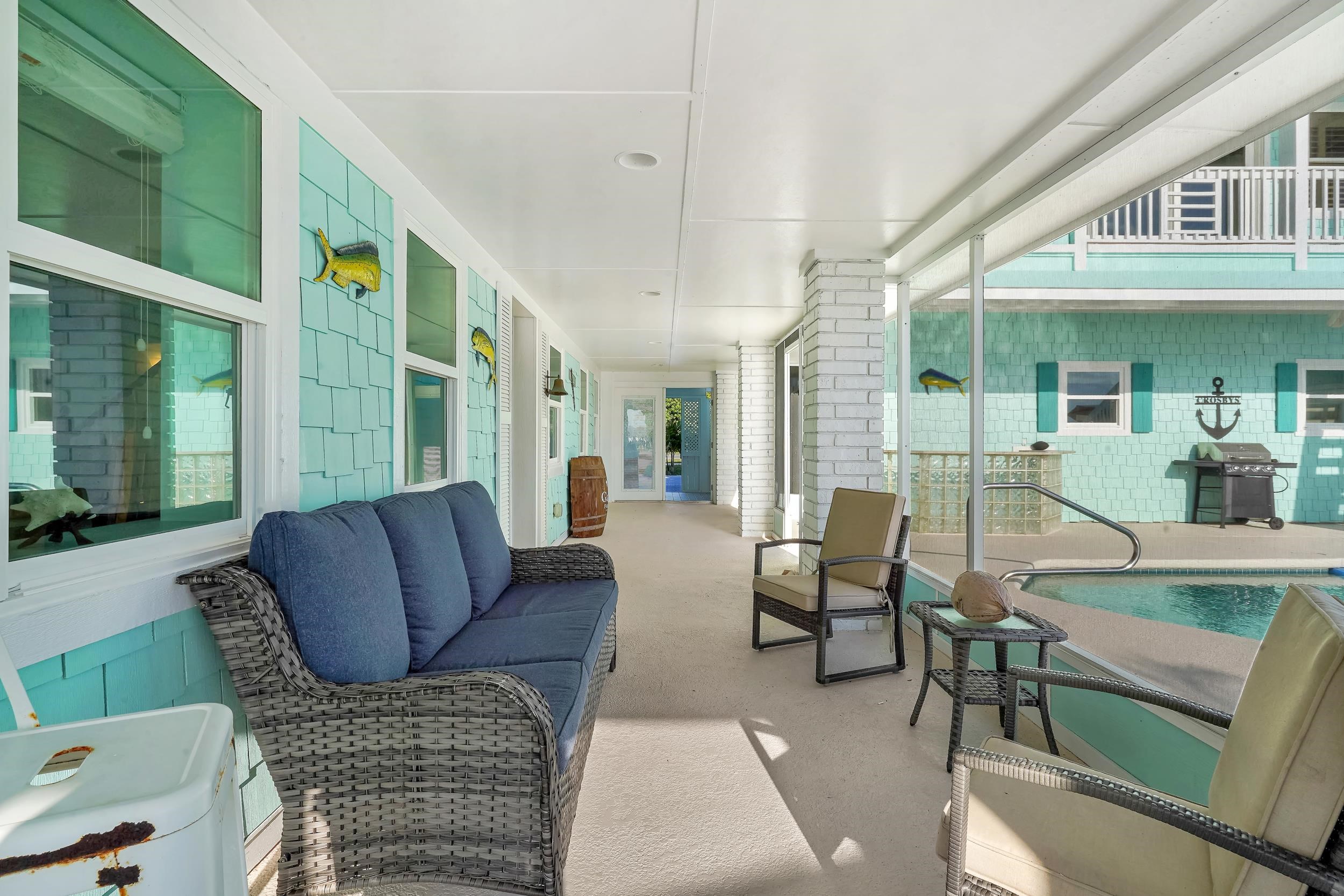 7337 A1A South St. Augustine, FL 32080 - Photo 66 of 100 View of patio / terrace featuring grilling area, outdoor lounge area, and a pool