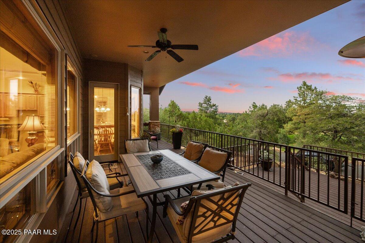 1741 Conifer Ridge Lane Prescott, AZ 86303 - Photo 26 of 78 a view of a balcony with furniture