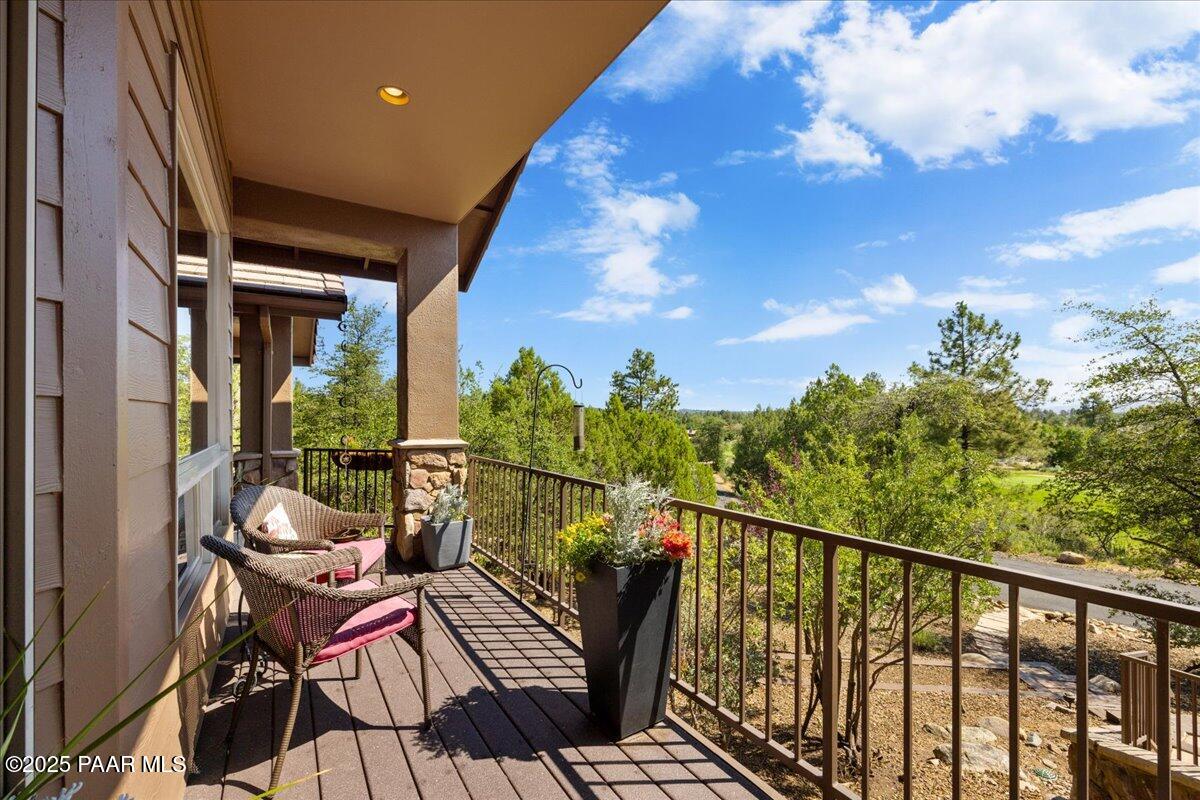 1741 Conifer Ridge Lane Prescott, AZ 86303 - Photo 55 of 78 a view of a balcony with chairs