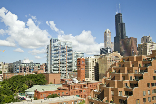1 East 8th Street, Unit 802 Chicago, IL 60605 - Photo 11 of 12 a view of a city with tall buildings