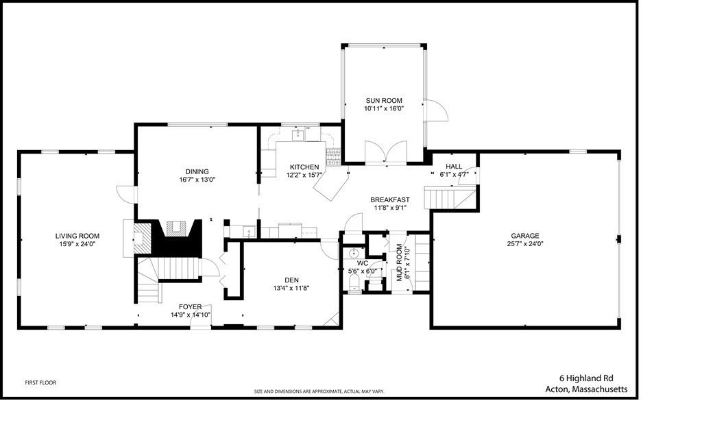 6 Highland Road Acton, MA 01720 - Photo 32 of 35 a picture of floor plan