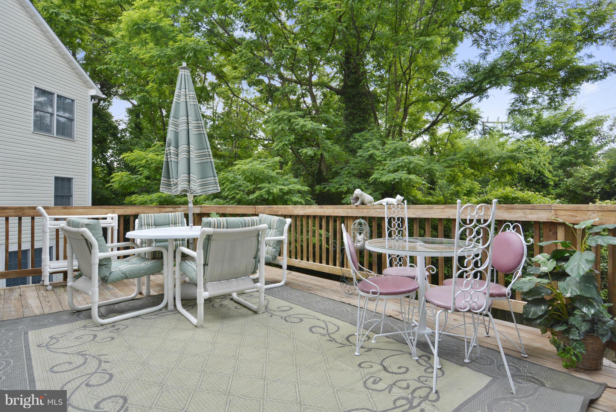 9202 Linden Grove Court Silver Spring, MD 20910 - Photo 16 of 30 Gorgeous Deck with Stairs to Backyard