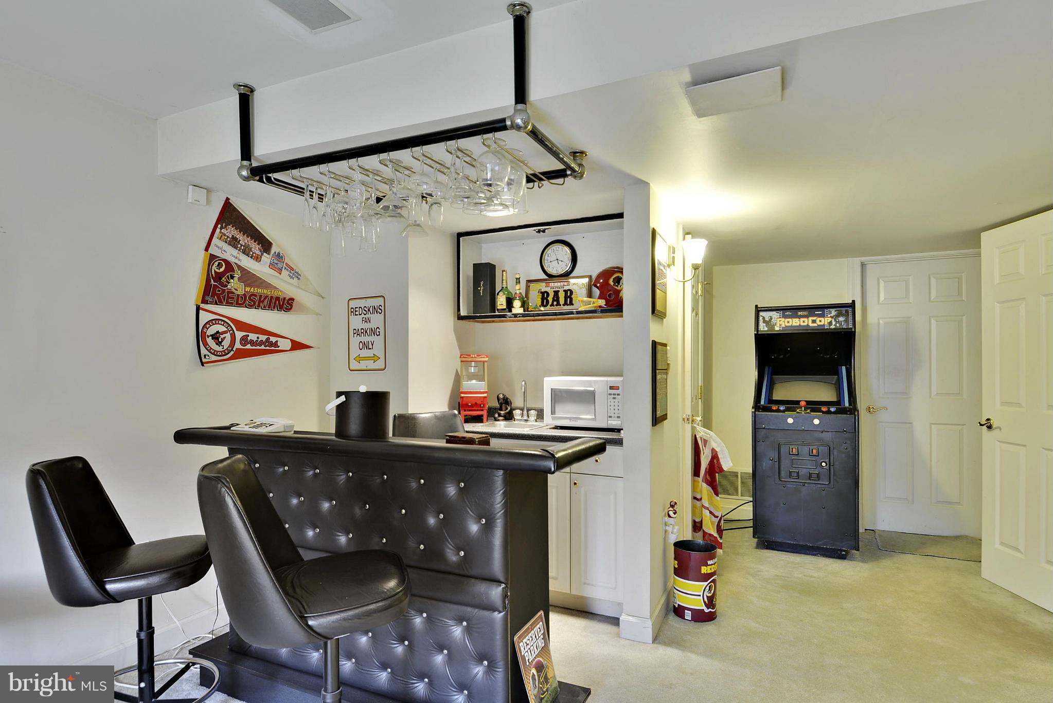 9202 Linden Grove Court Silver Spring, MD 20910 - Photo 25 of 30 Wet Bar with Rack for Glassware