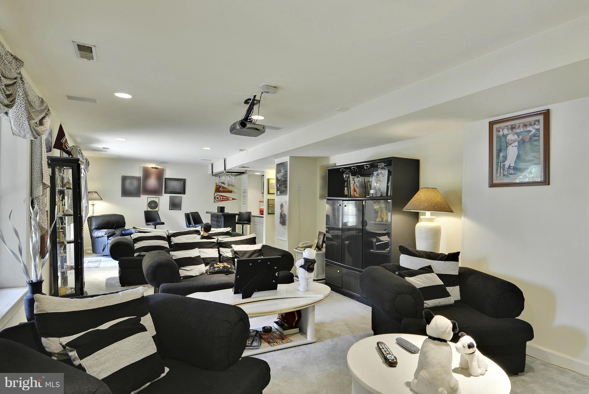 9202 Linden Grove Court Silver Spring, MD 20910 - Photo 27 of 30 Spacious Media Room