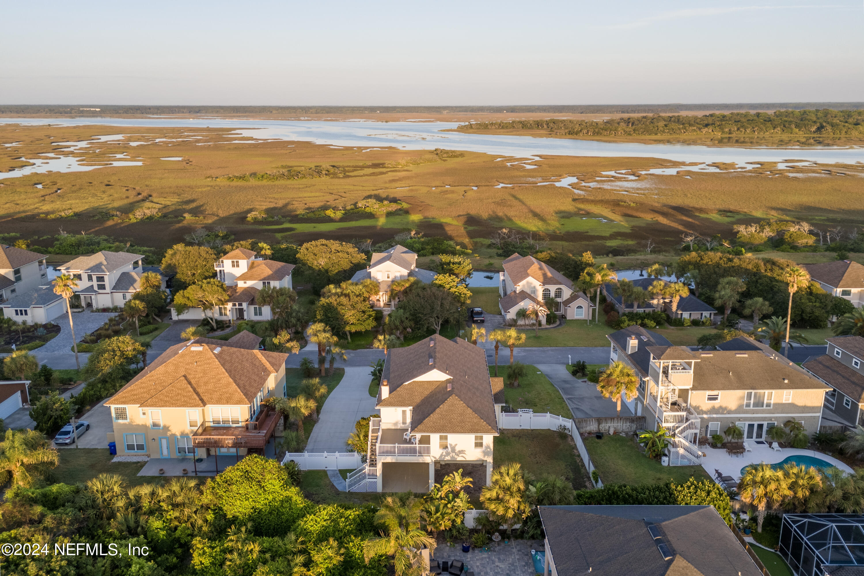 136 Beachside Drive Ponte Vedra Beach, FL 32082 - Photo 5 of 23 an aerial view of residential building and lake