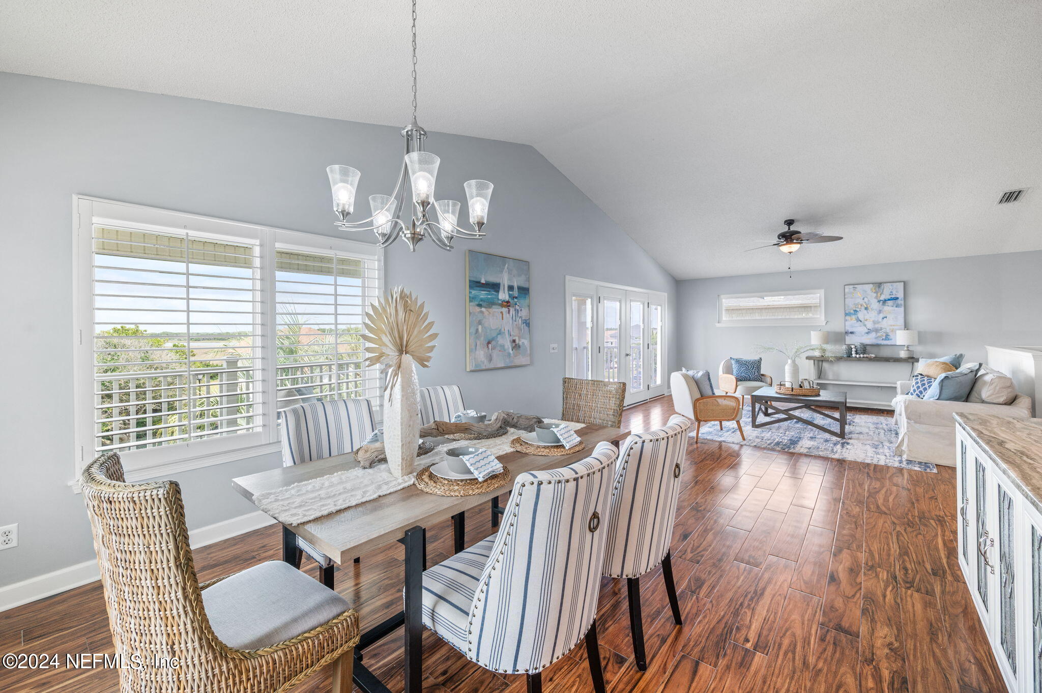 136 Beachside Drive Ponte Vedra Beach, FL 32082 - Photo 10 of 23 a view of a dining room with furniture window and outside view