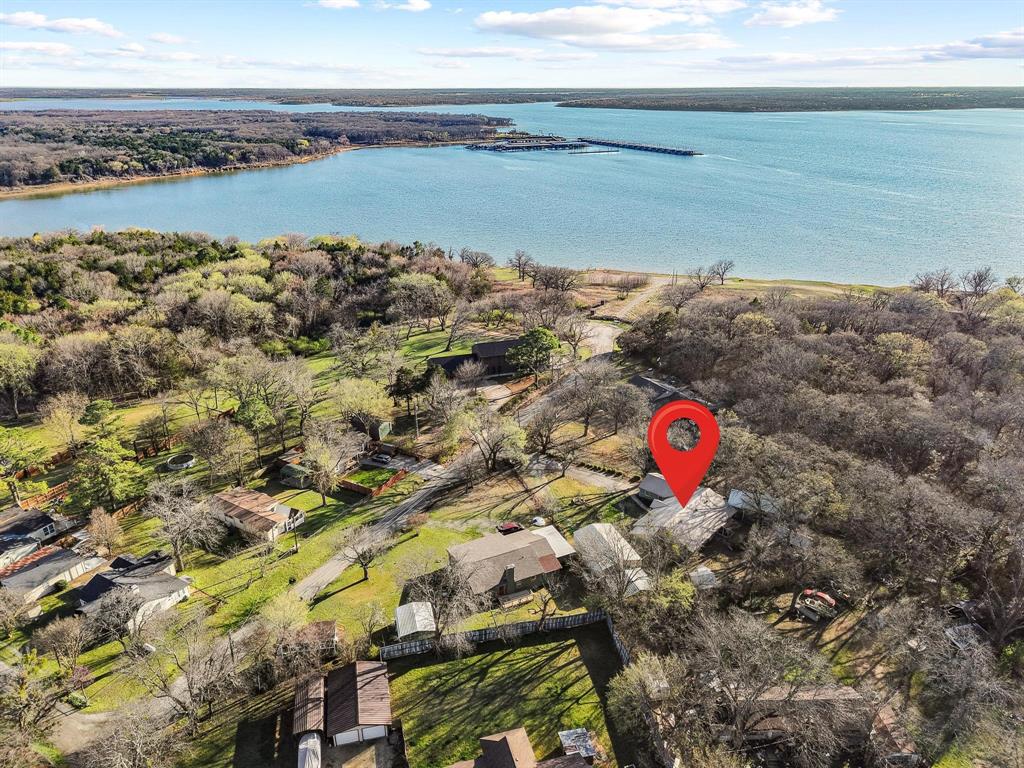 1053 Paradise Cove Road Pottsboro, TX 75076 - Photo 31 of 35 Aerial view of location to lake