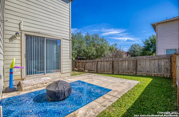 a house view with a garden space