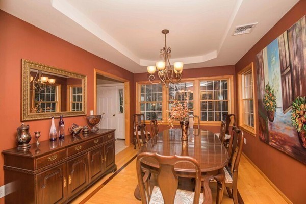 11 Hampton Road Sharon, MA 02067 - Photo 8 of 27 a view of a dining room with furniture and chandelier