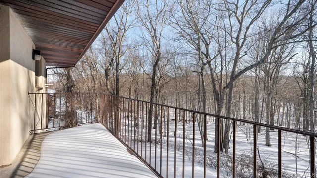 a view of a pathway of a balcony