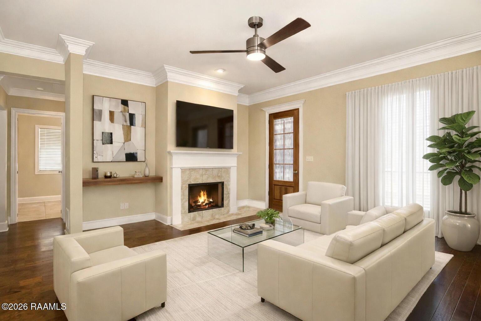 107 Swallows Pass Carencro, LA 70520 - Photo 3 of 19 Living Room Virtually Staged