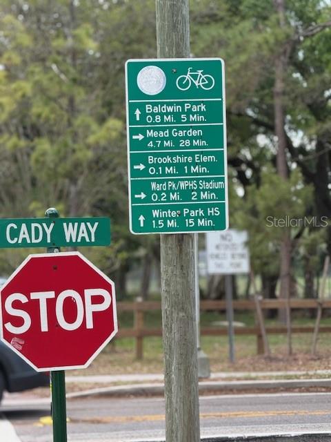 744 Cornwall Road Winter Park, FL 32792 - Photo 45 of 57 a view of a red sign board