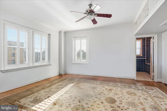 a view of an empty room